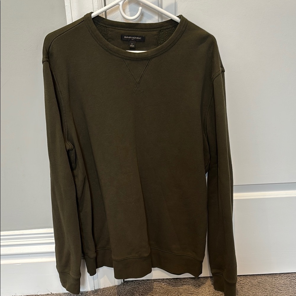 Banana Republic Green Crewneck Sweater
